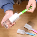 Miniatyrbillede 3 af 8: Husholdning lang svamp kop børste Multifunktionel vandflaske børste til glas kop Blue
