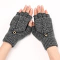 Miniatyrbillede 2 af 4: Strikket handsker foldbare handsker foldbare handsker med varme