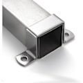 Miniatyrbilde 3 av 5: Kvadratisk rørklemme 10 stk Kvadratisk avlang rørklemme, Rustfritt stål Kvadratisk rørklemme, U-formet rørklemme, Salestykke for hestepipe (30 mm)