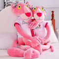 Miniatyrbild 2 av 4: 60-180cm Rosa Pantern Plyschleksaker Söta Långa Ben Mjukt Djur Rosa Leopard Kawaii Present Fylld Dock Barnfödelsedagspresent with clothes 80cm