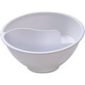 Miniatyrbillede 1 af 4: Skål Tør/Vådt Separation Korn Skål, En Person Morgenmad Servise Husholdningsplade til Suppe Ris Korn Pasta Salat 2stk white