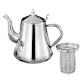 Pikkukuva 5 / 5: Metallinen kahvipannu toimistoon, pitkänokkainen kahvipannu, ruostumattomasta teräksestä valmistettu kahvipannu 2000ML