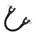 Miniatyrbillede 1 af 5: 2 stk. Ski Tip Connector Kontrolkile Ski Træningshjælp Snowboard Connector Black