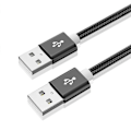 Pikkukuva 1 / 5: USB 2.0 A uros - A uros USB-kaapeli 480 Mbps nopea tiedonsiirtokaapeli Black 2m