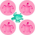 Miniatyrbillede 1 af 5: 4 stk. Skildpadde Chokoladeform Havskildpadde Silikonform Fondant Slikform Chokolade Fremstillingsform Bageform Værktøj til Kagedekoration Polymerler -