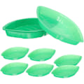 Miniatyrbillede 1 af 8: 8 stk. frugtfad i bladform - frugtholder - frugtfad - madfad - slikfad - frugtbakke - brødholder