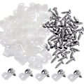 Miniatyrbilde 2 av 5: 100 stk Hvite Nylon R-klips 1/4\" Gjenbrukbare Holdere for Wire M