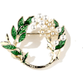 Miniatyrbillede 1 af 7: Lily Of The Valley Brosche Gaver, Dronning Elizabeths Yndlingsblomst