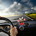 Miniatyrbild 2 av 5: Solcellsdriven Svingande Blomsterbi Leksak Hem Bil Prydnad Dekoration Presenter