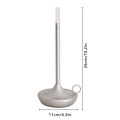 Miniatyrbillede 2 af 5: Bordlampe - Genopladelig Usb-c Trådløs Touch Lampe Camping Lys Multifarvet Silver