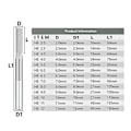 Pikkukuva 5 / 5: M35 Koneistusreama H8 Suora Varsi Chucking Reamer 225345665789101112mm Jyrsintäreamat China 8pcs 3-10mm Set