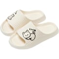 Miniatyrbillede 1 af 6: Kvinder Mænd, Skridsikre Brusebad Badeværelse Tøfler, Bløde Flip Flops med Tøfler Til Indendørs Hjem Have, Søde Kattetrykte Pige Sliders