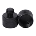 Miniatyrbild 1 av 5: 2x Mikrofonstativadapter 5/8 Hon till 3/8 Han Trådad Stativfäste Skruvadapter Combo Pack för Mikrofonfäste & Stativ Black Color