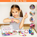 Miniatyrbild 4 av 5: 2500+ Loom Bands Kit, 30 färger Loom Twist Gummiband för DIY Refill Armband Making Kits (FMY)