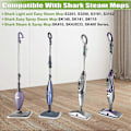 Miniatyrbilde 2 av 5: 4-pakning dampmoppeputer erstatning for Shark S3101 S3202 S3250 vaskbar rengjøringspute dampmoppepute for
