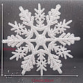 Miniatyrbillede 2 af 5: Piao Store Stort Sæt Snefnug (5 stk) Hvide Glitrende Snefnug 12 cm Julepynt Hængende Ornamenter Vindue Dekoration Vinter Udendørs Dekorationer$Snefnug