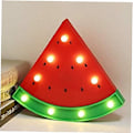 Miniatyrbillede 4 af 5: Natlampe LED Sengelampe Baby Børn Lille Soveværelse Natlampe Vandmelon Form Dekoration Gave Batteridrevet, Læselampe