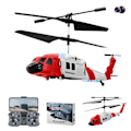 Miniatyrbillede 2 af 5: Fjernstyret Helikopter med Hindring Undgåelse med 1080P Dobbelt Kamera, 2.4GHz 3.5CH RC Helikopter med LED Lys, OneKey Take Off Landing, Altitude Hold, Red