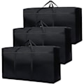 Miniatyrbilde 1 av 5: 3-pakning 180L store vesker, sterke pakkebokser for flytting, store flyttebokser for klær, dyne, sengetøy, flytting hjem