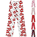 Miniatyrbild 2 av 3: Dam Pyjamasbyxor med Jultomte-Cartoon i Fleece, Flickor Katt-Tryckt Flanell Sovbyxor Present (Helt Tryckt) KT Cat Red 2XL