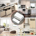 Pikkukuva 5 / 5: Magneettinen kaapin lukko itseliimautuva Jiayi 4 pakkausta Magneettinen oven pidike Vahva kaapin oven magneettilukko Ruostumaton teräs Magneettinen salpa keittiöön