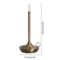 Miniatyrbillede 3 af 5: Bordlampe - Genopladelig Usb-c Trådløs Touch Lampe Camping Lys Multifarvet Brown