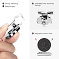Pikkukuva 3 / 5: Magneettiset klipit 12 kpl, vahvat jääkaapin magneettiset koukkuklipit, täydelliset magneettiset klipit keittiön jääkaappiin, pakastimeen, naarmuuntumattomat magneettiset valkotaulun magneettiset f