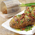 Miniatyrbillede 3 af 5: Kartoffelskærer, Kartoffelbrødskæreværktøj, Fast rustfrit stål madskærer til skæring af tomat, kartoffel, kød, brød og kage