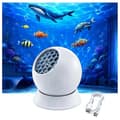 Dynamisk roterende LED-projektorlampe, 360 roterende projektorgaver til gutter og jenter LED-atmosfærelampe for soverom Sea