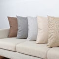 Miniatyrbilde 2 av 5: Putevar i lin-look for hjemmet, dekorative, til sofa, soverom, bil, med glidelås Khaki 45*45cm