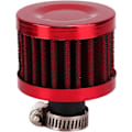 Pikkukuva 5 / 5: Ilmansuodatin, 25mm 1in Mini Cold Crankcase Breather Turbo Fan Ilmansuodatin Automoottoripyörälle (Punainen)