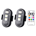 Miniatyrbild 1 av 10: 8 Färgade LED-Stroboskopljus Flygplansljus 2ST 2Pcs 2Pcs