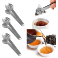 Miniatyrbillede 3 af 5: Teposeklemmer i rustfrit stål, tesil, tesilformet teposeklemmer til køkken- og barudstyr (3 stk., sølv)