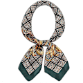 Miniatyrbilde 2 av 5: Hodetørkle som silkesatin, Olaof-tørkle for kvinner, sove, firkantet, designer bandana, Olaof-tørkle Style 13