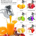 Miniatyrbillede 2 af 5: Manuel Frugtpresser, Håndpresset Citruspresser, Robust Aluminiumlegerings Håndholdt Juicer - (1 stk)