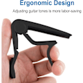 Miniatyrbild 5 av 5: 2-pack Aluminiumlegering Gitarr Capo, Universal Gitarr Capo för Akustisk, Klassisk och Elektrisk Gitarr, Ukulele, Bas, Banjo (Blå)