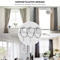 Miniatyrbild 4 av 4: 24-pack Metallgardineringar, 30 mm Inre Diameter För Gardinstänger, Stänger Och Draperi, Silver