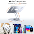 Miniatyrbillede 6 af 6: Tablet Stand, iPad Stand Holder, Aluminium 360° Roterende Foldbar Monitor Stand