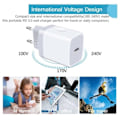 Miniatyrbillede 3 af 4: iphone hurtigoplader USB-C strømadapter 20W + 2m kabel hvid - 1st Laddare & 1st 2m laddkabel