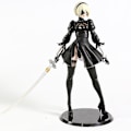 Miniatyrbild 1 av 4: 27,5 cm Nier Automata 2B Yorha No.2 Typ B Småsvärd PVC Action Samlarfigur Modellfigur Vuxensamling Leksak - med låda