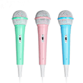 Miniatyrbillede 5 af 5: Mikrofon til Børn, Børne Mikrofon til Sang, Bærbar Dynamisk Mikrofon, Håndholdt Karaoke Ledningsforbundet Mikrofon til Piger Green
