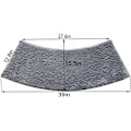 Miniatyrbillede 2 af 5: Buet brusebade måtte, bademåtter til badeværelse, mikrofiber blød hjørne brusebade måtte fluffy, maskinvaskbar, til din Rv brusebad og cirkulær brusebad