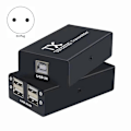 Pikkukuva 2 / 5: 120M USB-jatkaja 4-porttinen USB2.0-keskitin Jatke RJ45 Ethernet USB UTP -jatkolähetin Vastaanotin