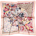 Miniatyrbillede 5 af 5: Hovedetørklæde Ligesom Silke Satin Hår Olaof Tørklæde til Kvinder Sovende Kvadratisk Designer Bandana Olaof Tørklæde Style 4