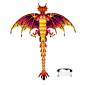 Miniatyrbild 1 av 5: Drakdrake Lätt att Flyga Flerfärgad Lätt att Flyga Lasergravering Pterosaurier Drake för Barn Red