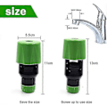 Miniatyrbillede 5 af 5: Køkkenhave Vandhane Slange Rør Snap Connector Adapter Værktøj, Universal Vandhane Connector Adapter Køkken Rør Samler Fitting Boris