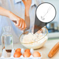 Miniatyrbilde 3 av 5: 1 stk rustfritt stål eggvisp, spiralvisp, mini eggvisp, rask eggvisp, egnet for restauranter, hjemmekjøkken