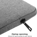 Miniatyrbild 5 av 8: 9-11 tums surfplatta väska bärväska passar nya 11-tums iPad Pro M4/iPad Air M2 2024, iPad Air 5/4/3 10.9\"/10.5\", iPad Pro Light Gray