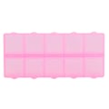 Miniatyrbillede 7 af 8: Pearl Container 10 Rum med Holdbar Holdbar Bærbar Transparent Multifunktionel Plast Smykkearrangør Pink