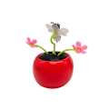 Miniatyrbild 3 av 5: Solcellsdriven Svingande Blomsterbi Leksak Hem Bil Prydnad Dekoration Presenter
